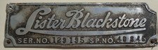 LISTER BLACKSTONE stationary