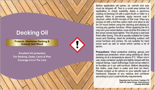 Decking oil clear matt - decking,