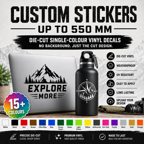 Custom vinyl stickers - custom,