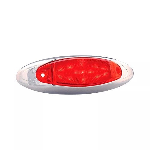 Chrome led - chrome, 2"x6"