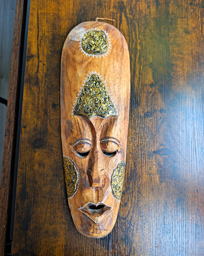 Hand carved wooden tribal - hand,