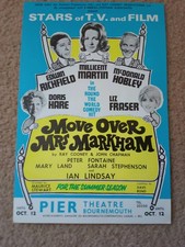 ORIGINAL  THEATRE FLYER MOVE OVER MRS MARKHAM BOURNEMOUTH PIER THEATRE