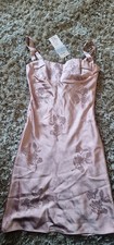 Oh Polly Dress Mauve Pink Size