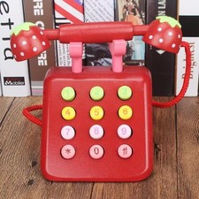 Wooden Toy Phone For Kids With