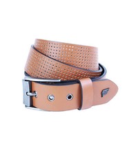 Clyde Printed Leather Belt Tan