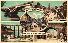 Berwick-on-Tweed Multiview Postcard - Unsworth Runnymeade Rd Ponteland Newcastle