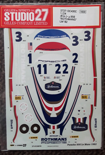 Studio decals porsche 956 - decals,