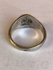 WW2. German silver ring. World