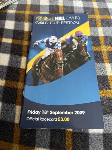 Ayr racecourse race card - race, gold