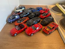 Diecast Job lot of 15x 1:43/1:36 Model Cars Maisto/Rastar/Burago BMW/Audi/etc