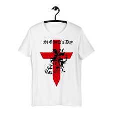 St Georges Day T Shirt England Dragon Knight St George's Kids Men Women Tee Top