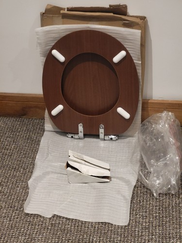 Toilet seat and - and, brown