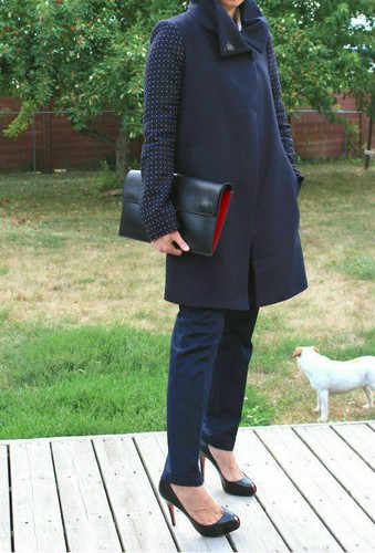 Rare zara coat - rare, navy