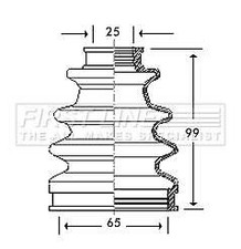 First Line CV Boot Kit -