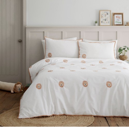 Kids double embroidered lion - kids,