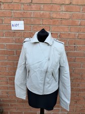 Faux Leather Jacket Woman XS