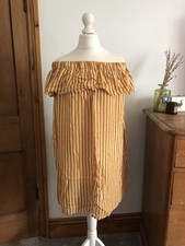 Primark yellow white striped