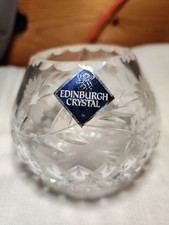 Edinburgh Crystal Rose/ Bud Vase 8cm Tall