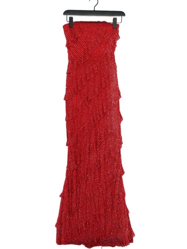 Polly maxi dress uk6 red - oh,