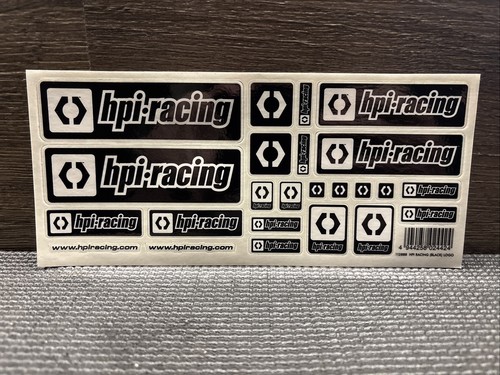 Hpi racing sticker - sheet, black