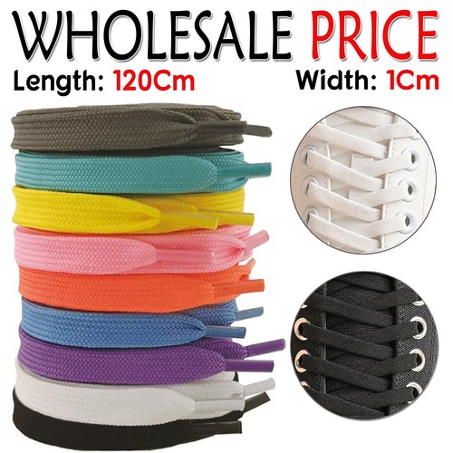 Flat shoe laces - flat, boots