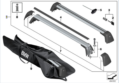 Bmw genuine aluminium lockable - bmw,