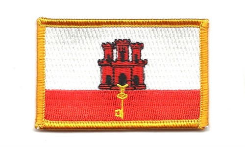Gibraltar flag patch badge - gibraltar,