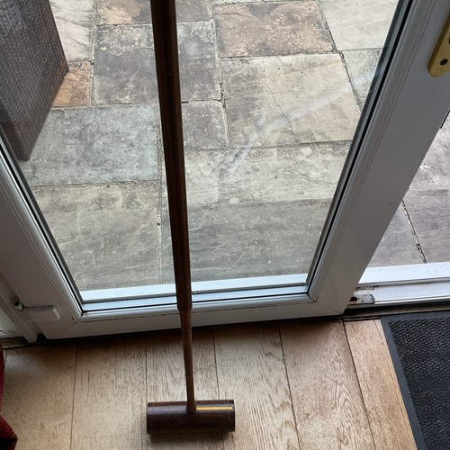 Vintage wood croquet mallet - vintage,
