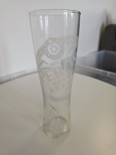 Peroni pint glass