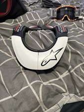 Alpinestar Bionic Neck Brace Motorcycle Motorbike Black White