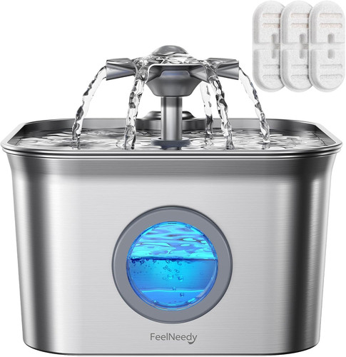 Cat water fountain - water,