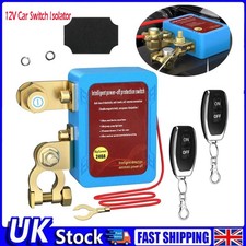 Wireless Dual Remote 12V Car Battery Disconnect Relay Master Kill Cut-off Switch