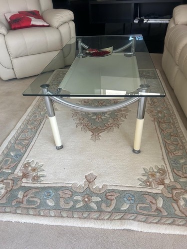 Glass coffee table italian - coffee,