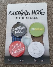 SLEAFORD MODS Set Of 4 Badges