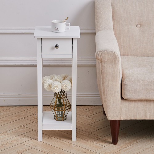 Narrow bedside table slim - bedside,