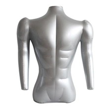 71cm Inflatable Male Half Body Mannequin Bust W/ Arms Display Models Type 4
