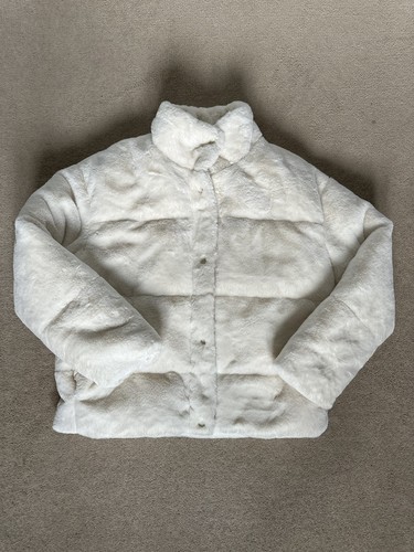 Zara cream faux fur quilted - faux,