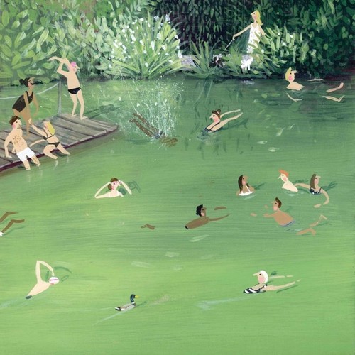 Wild swimming fine - swimming, art