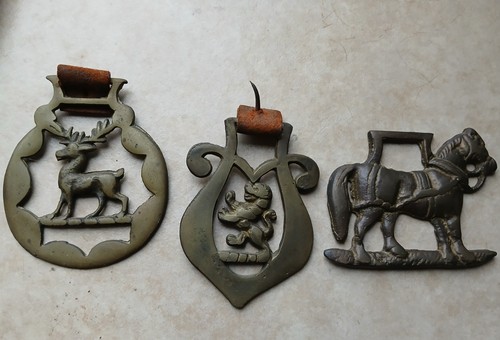 Vintage horse brasses - vintage,