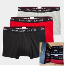 Mens Polo Ralph Lauren Boxer Shorts Underwear Trunk 3 in a Pack