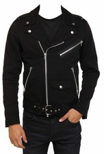 Men Steampunk Gothic Biker Cotton Military Vintage Punk Style Jacket  Moto Bike
