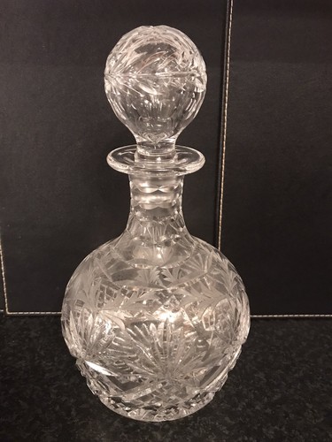Vintage crystal decanter - vintage,