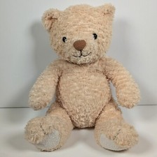 Vintage Mothercare Beige Tan Teddy Bear Baby Soft Plush Toy 9"
