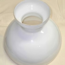 Antique White Opal Glass Lamp Shade – Hurricane Style for Oil/Electric Lamps