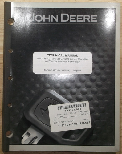 John deere 450g - 450g, 555g