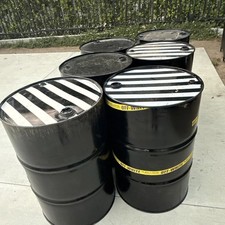55 Gallon Metal Oil Drum