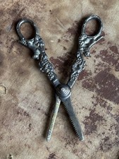 Antique Silver Plate Grape Scissors, grape shears, Sheffield made, collectable