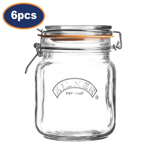 Storage jar round glass - 1l,