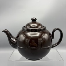 Large Vintage Brown Betty Teapot 3+ Pint Treacle Glaze Made in England - 8 Cup