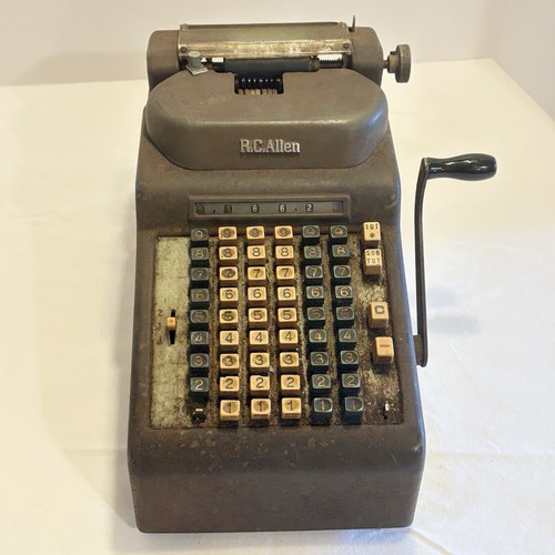 Vintage adding machine c - adding, by
